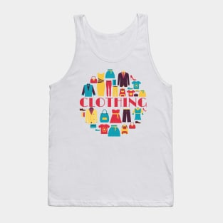 clothing doodle concept Tank Top